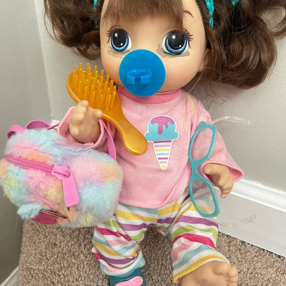 Rainbow Outfit Baby Doll with Accessories